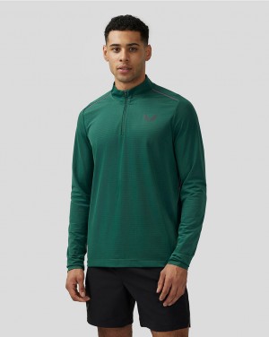 Castore Apex Aeromesh Quarter Zip Groen | PN1384672