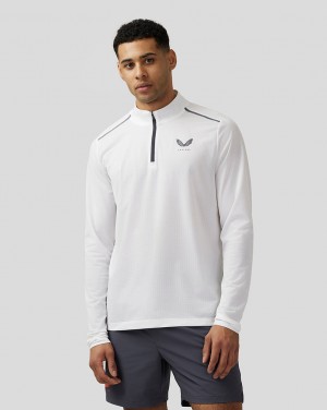 Castore Apex Aeromesh Quarter Zip Wit | XN7136084