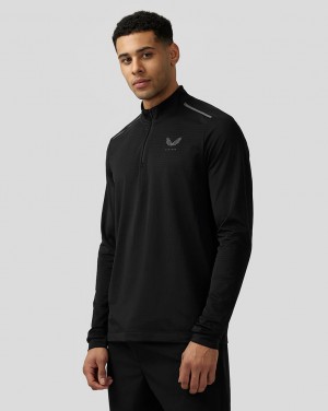 Castore Apex Aeromesh Quarter Zip Zwart | CI7348625