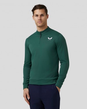 Castore Golf Club Classic Quarter Zip Top Groen | QI5689470