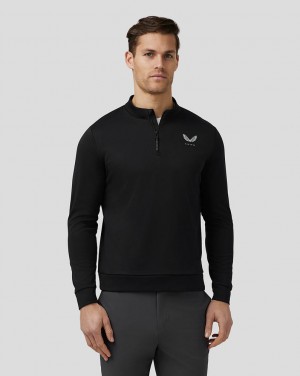 Castore Golf Club Classic Quarter Zip Top Zwart | EY7538260