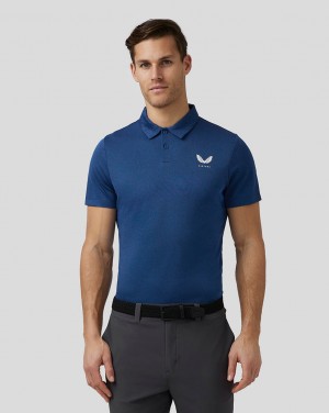 Castore Golf Engineered Knit Polo Donkerblauw | SZ5194307