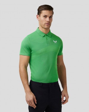 Castore Golf Engineered Knit Polo Groen | EG6945802