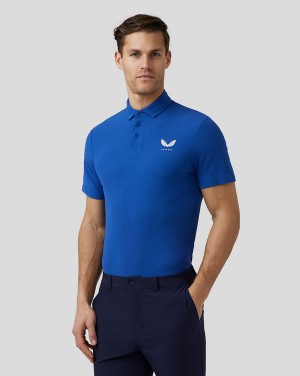 Castore Golf Essential Polo Koningsblauw Blauw | YZ8019547