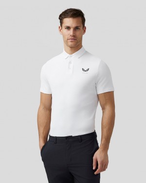 Castore Golf Essential Polo Wit | AF1079653