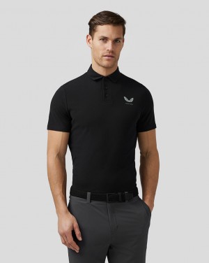 Castore Golf Essential Polo Zwart | RL8274561