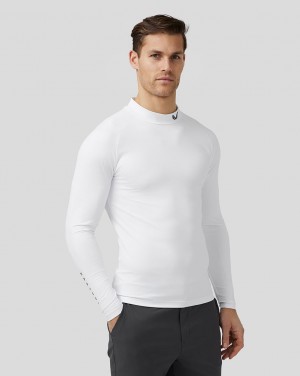 Castore Golf Long Sleeve Mock Neck Base Layer Wit | NH4675031