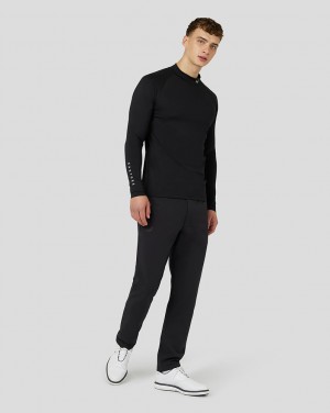 Castore Golf Long Sleeve Mock Neck Base Layer Zwart | XD8915460