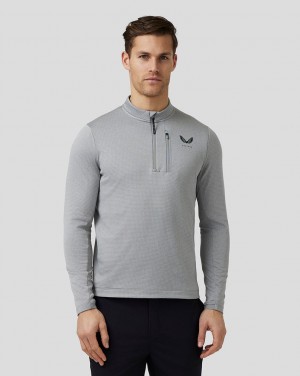 Castore Golf Pinnacle Tech Half Zip Top Steel | BJ3168720