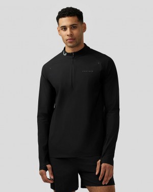 Castore Zone Ventilation Quarter Zip Zwart | IX3087261