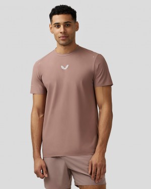 Castore Zone Ventilation Training T-Shirt Peach Clay | ST5681347