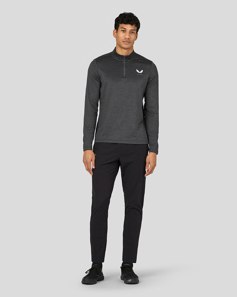 Castore Active Long Sleeve Marl Quarter Zip Gunmetal | VU9478120