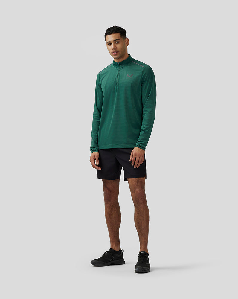 Castore Apex Aeromesh Quarter Zip Groen | VX0768251