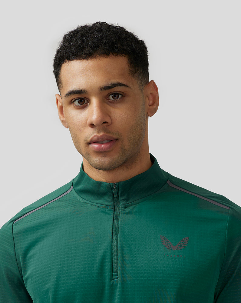 Castore Apex Aeromesh Quarter Zip Groen | VX0768251