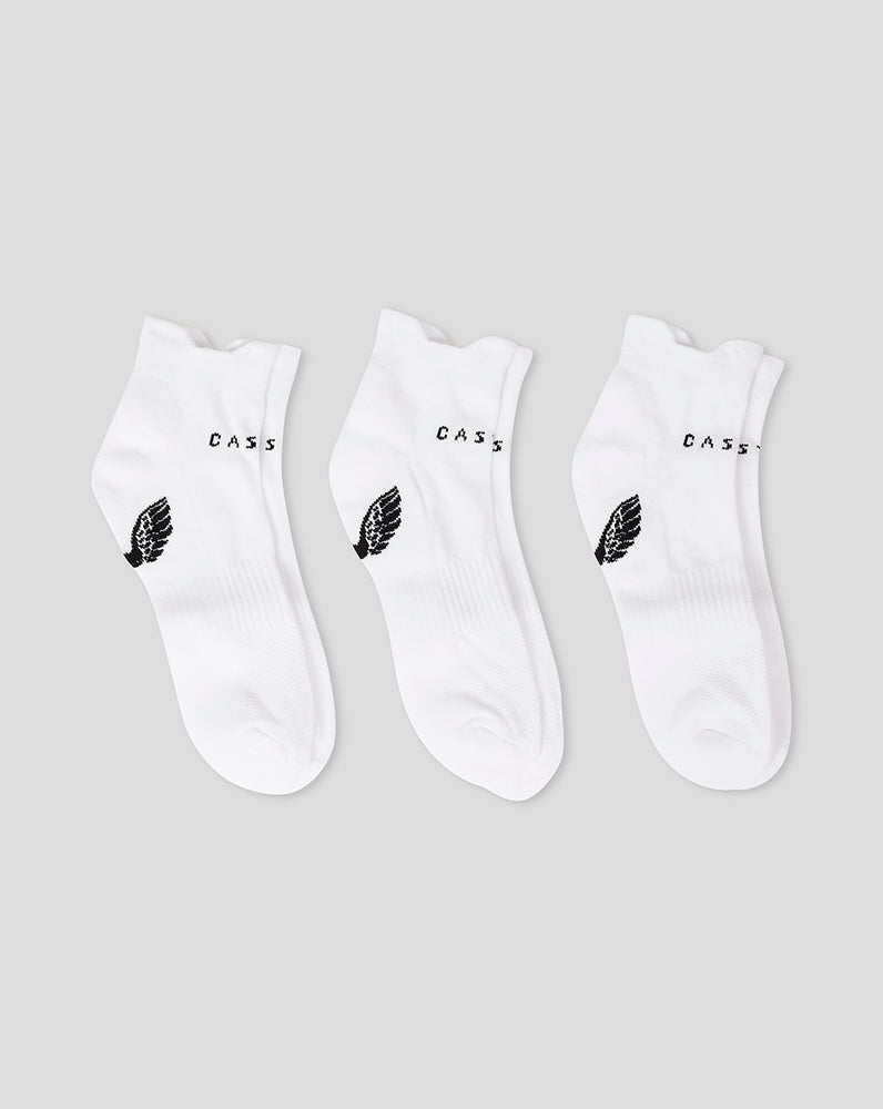 Castore Cushioned Ankle Socks 3 Pack Wit | WO0948516