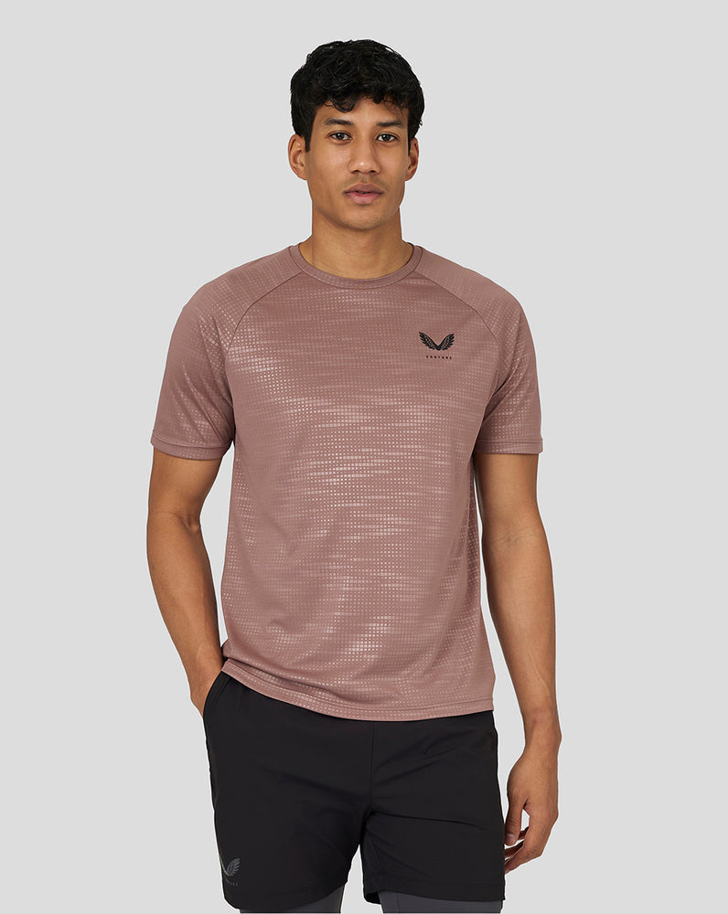 Castore Flow Short Sleeve Printed T-Shirt Peach Clay | SF9784206