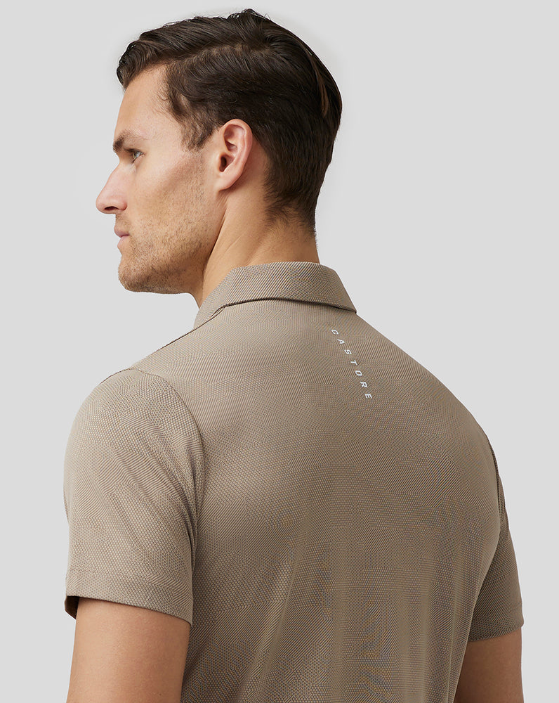 Castore Golf Engineered Knit Polo Clay | YW8069347