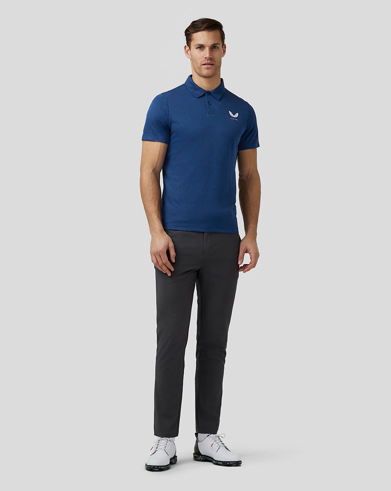 Castore Golf Engineered Knit Polo Donkerblauw | VX6412580