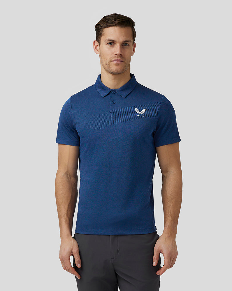 Castore Golf Engineered Knit Polo Donkerblauw | VX6412580