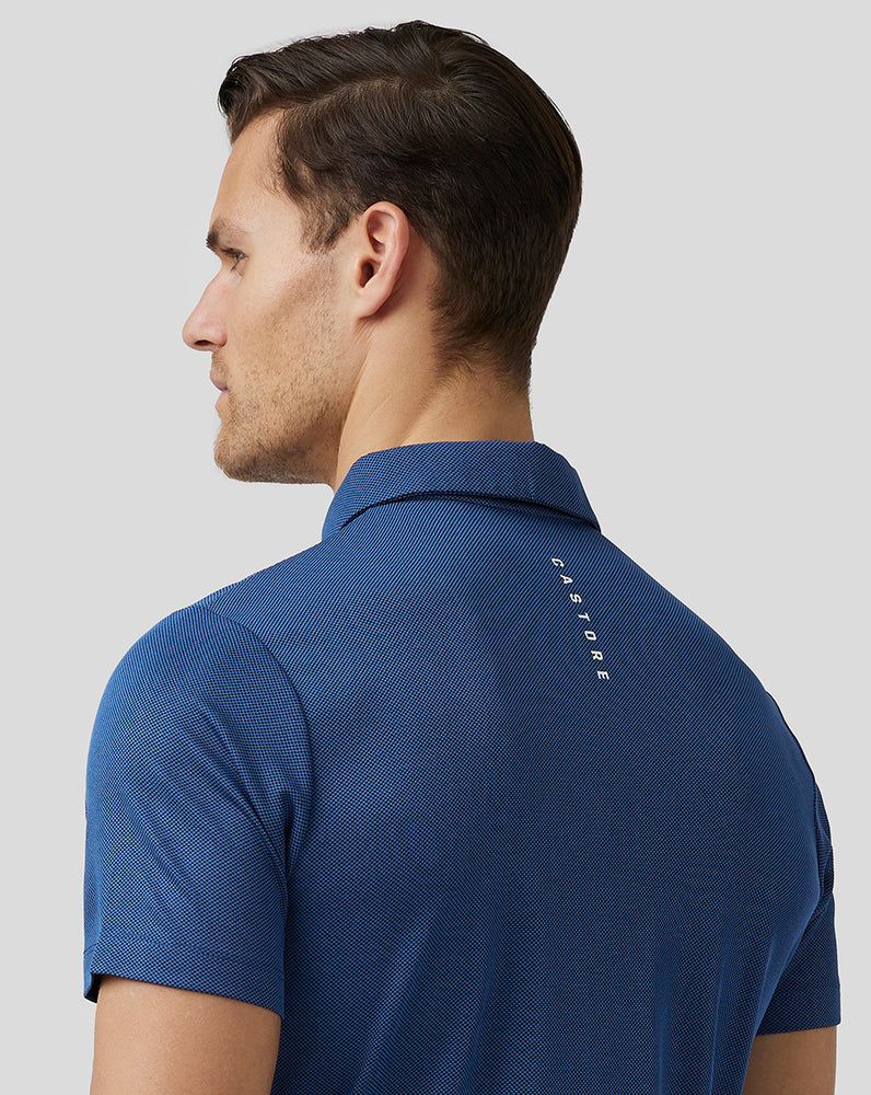 Castore Golf Engineered Knit Polo Donkerblauw | VX6412580