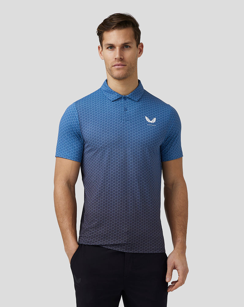 Castore Golf Print Polo Blauw | AL5601247