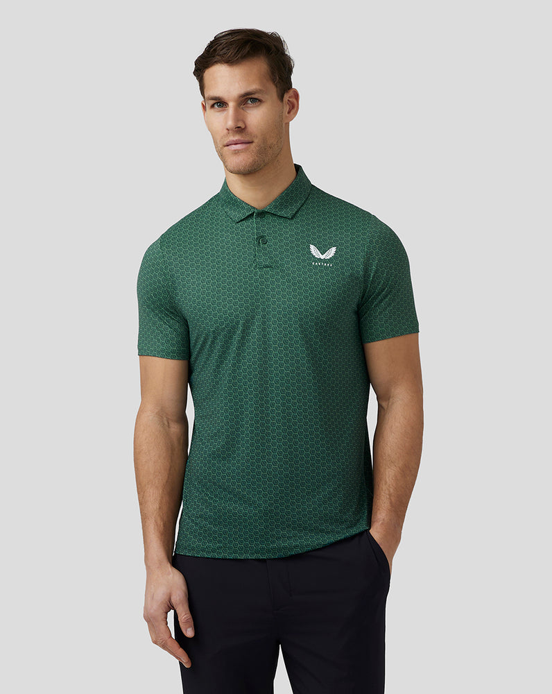 Castore Golf Printed Polo Groen | CS8210465