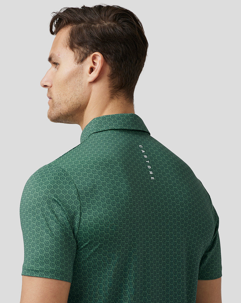 Castore Golf Printed Polo Groen | CS8210465