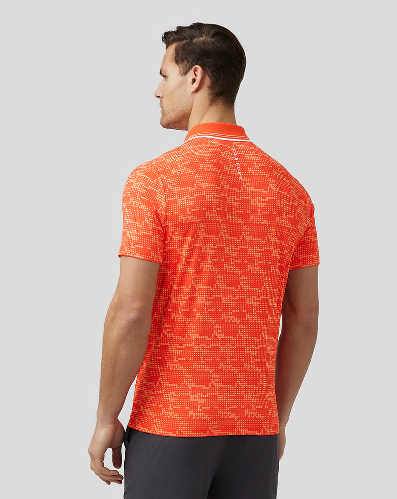 Castore Golf Printed Tech Polo Dieporanje | EN1284075