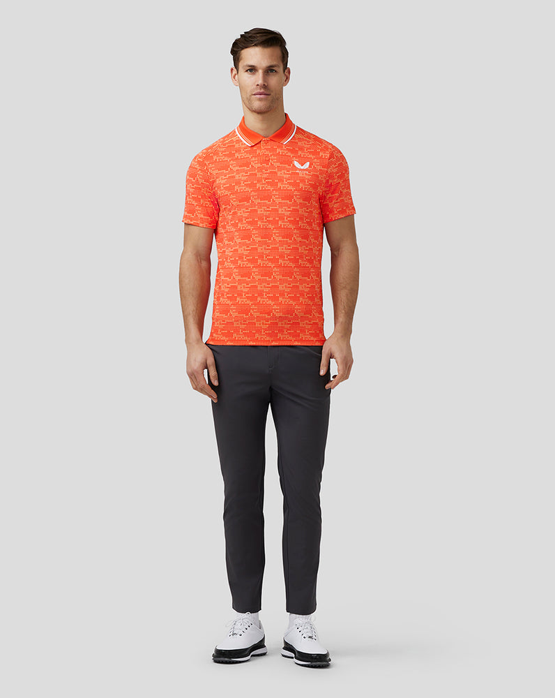 Castore Golf Printed Tech Polo Dieporanje | EN1284075