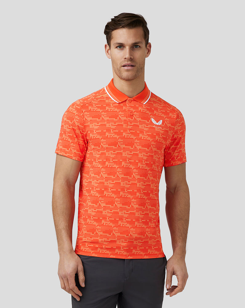 Castore Golf Printed Tech Polo Dieporanje | EN1284075