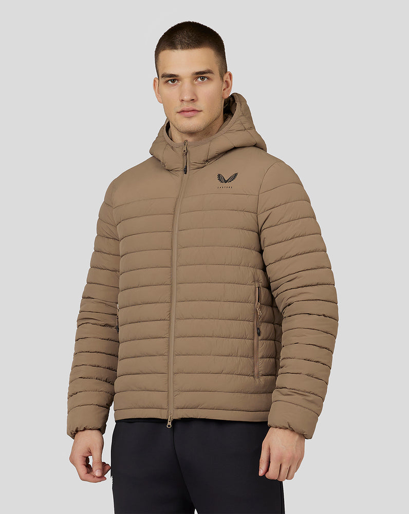 Castore Hooded Puffer Jacket Mushroom | GU1327590