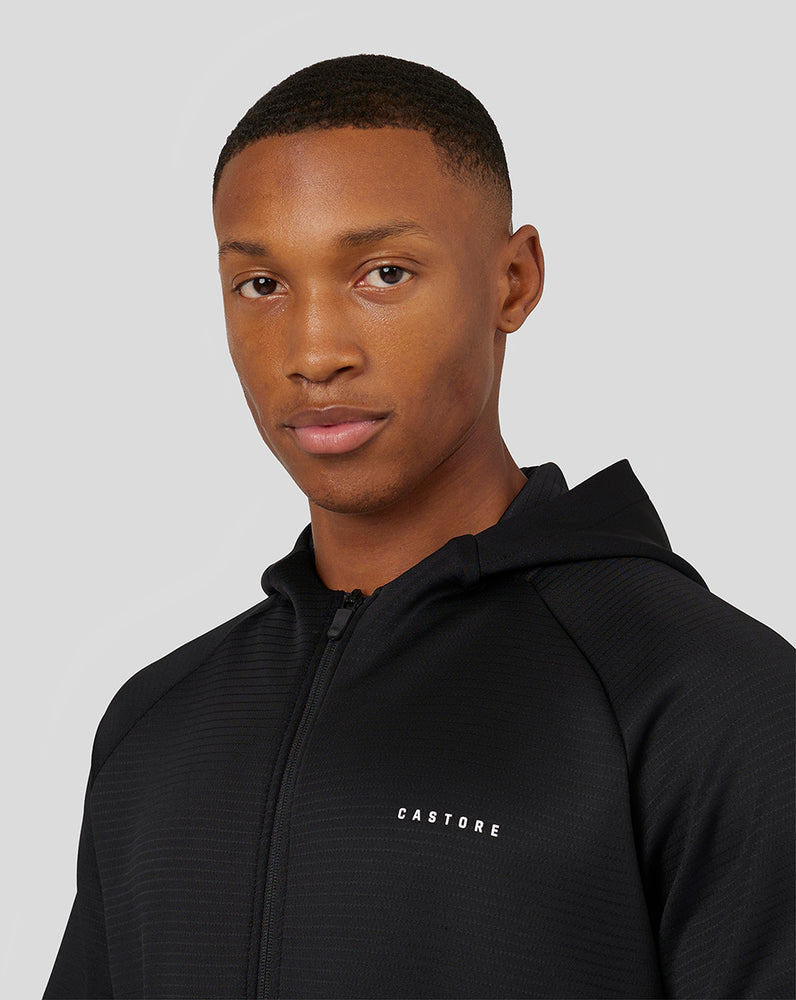 Castore Long Sleeve Aeroscuba Zip-Through Hoodie Zwart | QV7183260