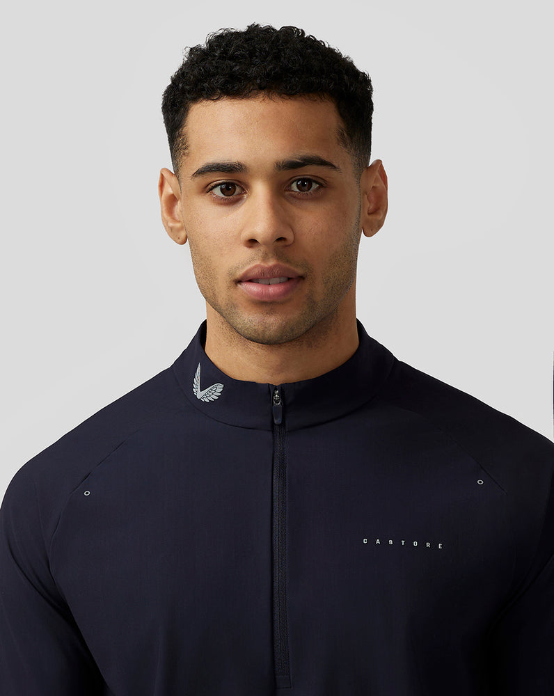 Castore Zone Ventilation Quarter Zip Donkerblauw | DC7345169